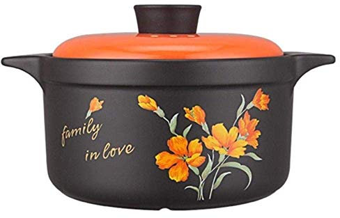 Olla de Terracota Olla de Terracota Cazuela de cerámica Cazuela de cerámica - Resistente al Calor y al frío, no es fácil de Romper Saludable y Duradera