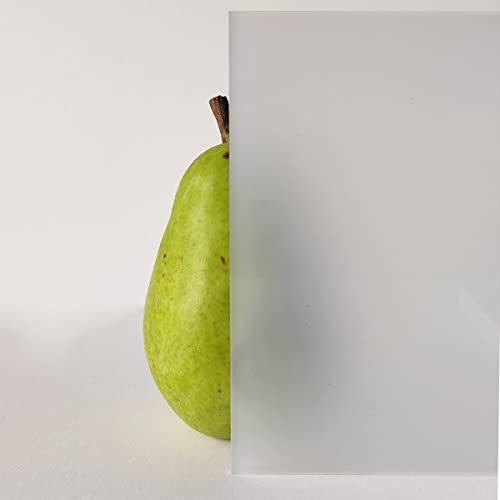 RESHEIM Acrylglas Platte Weiß satiniert Milchglas Zuschnitt mit Säge nach Maß Opal Frost-Look Größe wählbar PMMA hochwertige GS Qualität (1000 x 500 mm, Materialstärke: 3 mm)