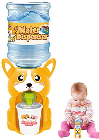 Idezek dispensador de Agua de Juguete - Dispensador de Agua para niños Lindos,Dispensador de Agua de Mesa de simulación Animal Linda para Mejorar el interés en el Agua Potable