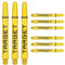 Target Darts Pro Grip Tag Shaft (9er Pack) Multipack Shafts, Professionelles Dart-Zubehör, Dart Shaft Set - Schwarz & Gelb, Mittlere Länge (47.5mm)