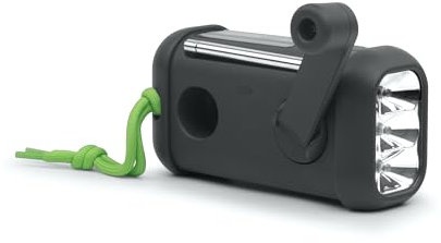 MUSE MH-08 MB Bluetooth Kurbelradio mit Solar- und USB-Aufladefunktion für Handy, Taschenlampe, staubdicht und spritzwassergeschützt nach IP64, digitaler PLL Tuner, Sirene