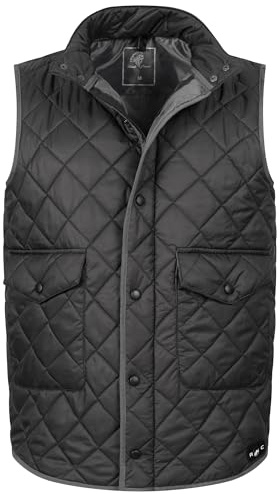 Rock Creek Steppweste Herren Übergangsweste H-352 | Leichte Thermoweste für Männer, wattierte Freizeitbekleidung für Übergang, Alltag, Reisen und Outdoor-Aktivitäten