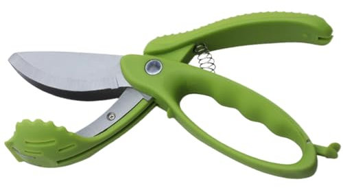 LAANCOO Salad Scissors,Green Salad Chopper Stainless Steel Blade Salad Scissors Heavy Duty Kitchen Lettuce Chopper Kitchen Vegetable Chopper for Tossing And Chopping In Salad Bowl