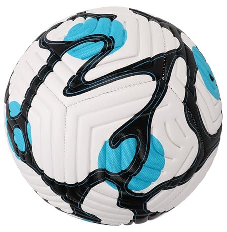 Intoipush World Cup Size 5 Football - Indentation Adult Training Soccer Balls Beginner Practice Balls Standard Soccer Balls For Game Practice Match Training (Blue)