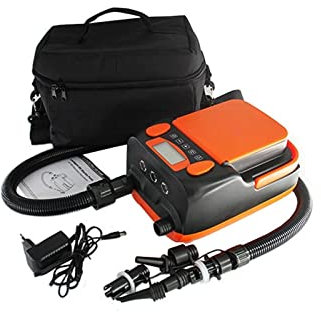 KAZHUN Electric Air Pump HT-790 Rechargeable 6000mAH Deflatable Inflatable Pump SUP DC12V 110W Electric Air Pump for Paddle Board Air Boat Kayak for Inflatable Boat and Paddle Board