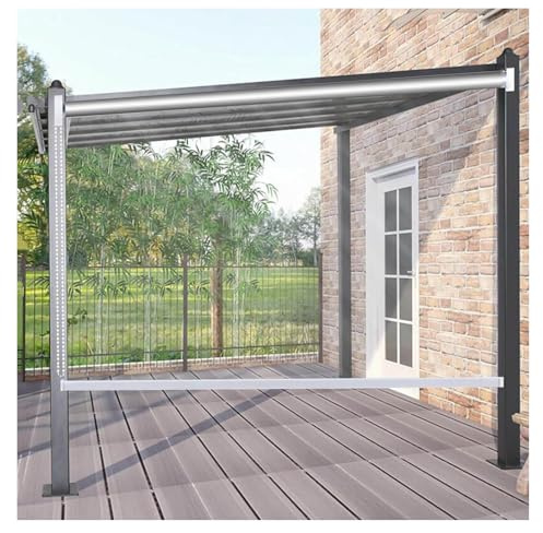 Persianas enrollables PVC Transparentes Impermeabl Persianas Enrollables De PVC Transparente For Exteriores, Paneles Laterales Impermeables, Lona De Plástico Transparente, Cortinas Divisorias For Vent