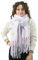 Xifrika Damenschal Winter XXL 248x39cm – Uni in Lila – Weich, Warm, Extra Groß – 100 % Polyester mit Fransen – Für den Alltag