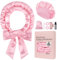 Baolivi Satin Locken Ohne Hitze, Heatless Curls Band Lockenwickler Über Nacht, 70 Overnight Curls DIY Hair Curler Rollers Lockenband, 9 Stück Locken Über Nacht Set mit Schlafmütze für Langes Haar