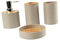 Baoblaze Ensemble d'accessoires de Salle de Bain 4 pièces, Ensemble Complet d'accessoires de Bain, décoration de Salle de Bain, Porte-Brosse à Dents, gobelet, Beige