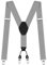 AUYAO Herren Hosenträger Hosenträger Herren Extra Stark Breit 3,5 Cm mit Sehr Starken 4 Clips Heavy Duty Men Braces Einstellbar Elastisch Einheitsgröße Hosenträger für Männer Damen Y Form (Dunkelgrau)