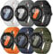 for Samsung Galaxy Watch 7/6/5/4/FE Strap 40mm 44mm/Galaxy Watch 6 Classic Strap 47mm 43mm/Galaxy Watch 4 classic Strap 46mm 42mm/Watch 5 pro 45mm,Silicone Sport Straps No Gap Band Men Women,6pack-A