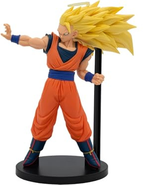 BANPRESTO Goku Super Saiyan 3 (Vs Majin Buu) Dragon Ball Z - Match Makers, 17 cm, Multicoloured, BP29078P, Ideal for Anime Fans