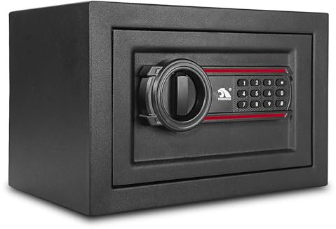 Digital Home Safe Lock Box, Money Box Security Safe box with Key and Keypad, 14L Combination Lock Electronic Safes for Home Office Business