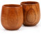 QINGLANG 2 PCS Wooden Bourbon Drinking Glass 250ml Wooden Whiskey Tumbler Whiskey Bourbon Glass Vintage Wooden Bourbon Glasses Set Whiskey Presents for Men Dad