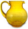 ARCA, Caraffa 2 Litri in Plastica Acrilica, Brocca per Acqua, Succhi di Frutta, Cocktail e Altre Bevande, Collezione Hammered, Colore Ambra