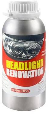 Yanxinanty Liquide De Restauration De Phare, renovateur Phare Voiture，Polissage Scratch Flou du phares des Auto et de Moto de préparation de Phare de Liquide de réparation（800g）