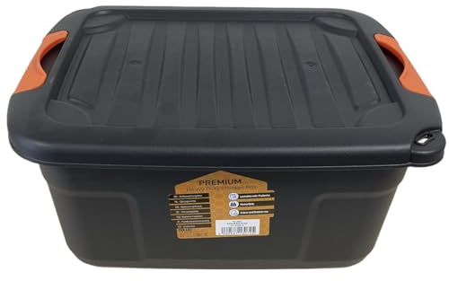 PATLand Universal 12 Liter Aufbewahrungsbox mit Deckel Stapelbox Lagerbox Regalbox Kunststoffbox Werkzeugbox Ordnungsbox