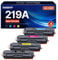 NOGIVY 219A Toner Kompatibel für HP 219X 219A Toner für HP Color Laserjet Pro MFP 3302FDWG 3302SDWG 3302FDNG 3202DW 3302FDW 3302SDW 3302FDN 3202DN (1 Schwarz 1 Cyan 1 Gelb 1 Magenta, 4er-Pack)