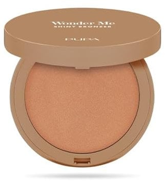Pupa Wonder Me Shiny Bronzer Bronzer Bronzer Cotta Luminosa Gesichtspuder Bräunungseffekt Natürliche Bräunung 001 Light Neutral G.6