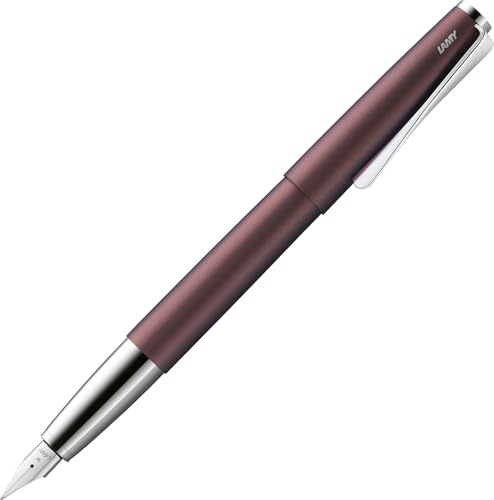 Lamy studio orion matt Füller in Strichbreite M | Lamy Füller in elegantem Gehäuse aus Ganzmetall – mit propellerförmigem Clip & Stahlfeder – inkl. Tintenpatrone T 10 blau