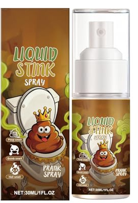 Generisch 2026 Stinkendes Streichspray 30 ml – Stark riechendes Spray für Streiche Partys (Brown, 9.8cm)