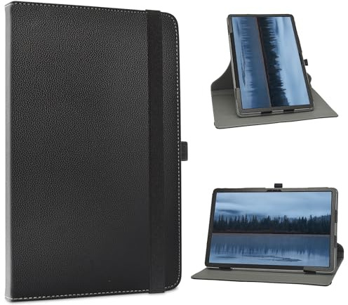 Custodia per DOOGEE Tab A9,Slim girevole Smart 360 gradi di rotazione Case Custodia Protettiva Cover per DOOGEE Tab A9 10 Pollici Tablet,Nero
