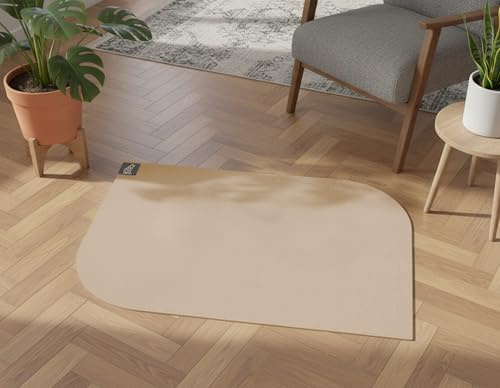 SANOZOO® - Napfunterlage, Öko-Tex, Blatt Sand/Beige 60 x 90 cm