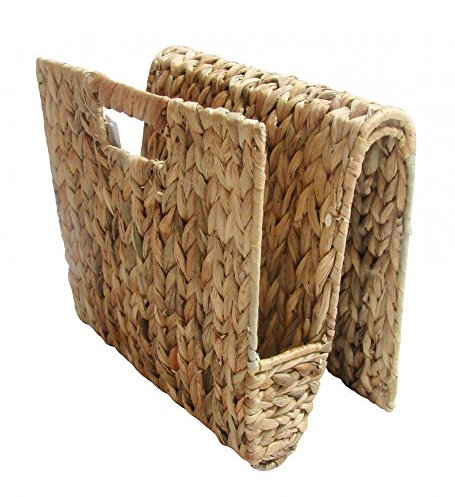 Locker Zeitschriftenständer Wave Zeitschriftenorganizer aus Wasserhyazinthe