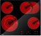 Empava Electric Stove Induction Cooktop Vertical with 2 Burners in Black Vitro Ceramic Smooth Surface Glass 120V, 12 Inch