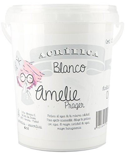 Amelie Prager 1L/01 Pintura Acrílica, Blanco, 1000 ml
