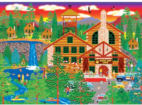 CRA-Z-ART Dozing Bear Lodge 1000 Piece Jigsaw Puzzle