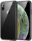 JETech Hülle für iPhone XS Max 6,5 Zoll, Nie Vergilbung Handyhülle Stoßfest, Schutzhülle Anti-Kratzt Transparent Rückseite (Schwarz)