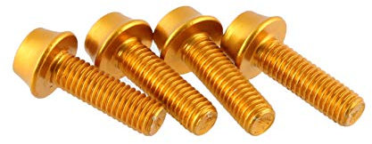 Wolf Tooth | Water Bottle Cage Bolts | Gold | Bike Accessories Custom Parts Precision Engineered
