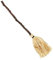 Amakando Embrujada Escoba mágica como Accesorio para Disfraz Infantil/Marrón-Beis 125cm / Accesorio Disfraz de Bruja/Insuperable para Noche de Brujas y Carnaval