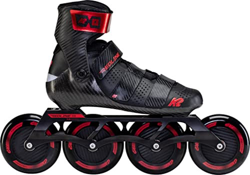 K2 Skates Unisex Inline Skates Redline 110, Black - red, 30F0195.1.1.125