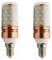 WELSUN Bombilla LED de bajo Voltaje 24V 36V, Base E14, 10W LED 60LEDs Bombilla 2835 SMD AC/DC 24-40V DC24-60V for RV Camper Marina, luz Solar y la Rejilla 2-Pack (Color : Warm Wite)
