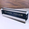 Artblox Office Desk Name Plate Personalized | Custom Name Plates for Desks | Net Shape Design On Clear Acrylic Glass | Office Desk Decor - (8 x 2.5)