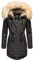 Navahoo Damen Warmer Winterparka mit Kapuze Bombii Anthracite Gr. XL