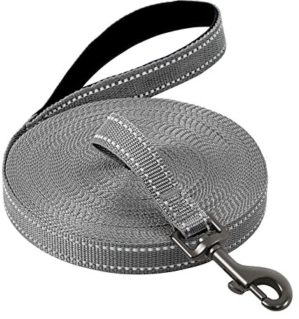 Demigreat Schleppleine für Hunde, 3m / 5m / 10m / 15m / 20m Robuste Lange Hundeleine Reflektierend Trainingsleine mit Gepolsterter Griff und handschlaufe, Ausbildungsleine für Kleine bis Große Hunde