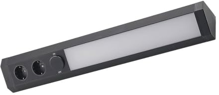 Arcchio LED Unterschrankleuchten Ovano (Modern) in Schwarz aus Aluminium (1 flammig,) - Unterbauleuchten Wohnzimmerleuchte
