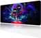 Large Gaming Mouse Pad Anime Night Sky Space Stars Custom Desk Pad,Mousepad with Non-Slip Rubber Base and Stitched Edges Mouse Mat,Portable Desk Mat for Office,Computer Work,Game,31.5X15.7