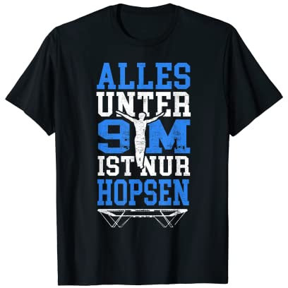 Turner Akrobatisch Trampolinturnen Trampolin springer T-Shirt