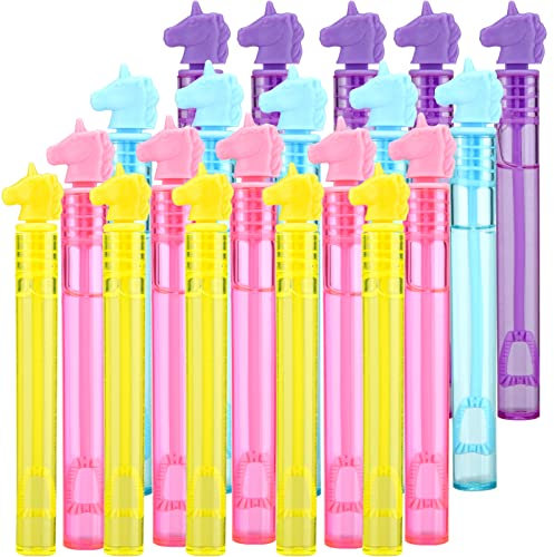 ALTcompluser 20 Stück Mini Seifenblasen Set,Niedliche Einhorn Seifenblasen für Kinder,Partys&Kindergeburtstage Sommer-Spielzeug-Party Gunst,Hochzeit,Outdoor-Aktivität (Einhorn)