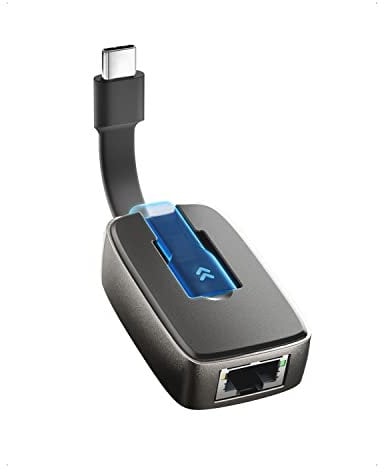 Cable Matters pliable Adaptateur USB C Ethernet Gigabit, adaptateur USB-C Ethernet, adaptateur Ethernet USB C avec réseau Ethernet 10/100/1000 Mbps - compatible Thunderbolt 4/3, USB4