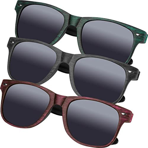noTrash2003 3er Sparset Bundle Set Sonnenbrillen Damenbrillen und Herrenbrillen mit UV400 Schutz in Filterkategorie 3 im Retrostyle