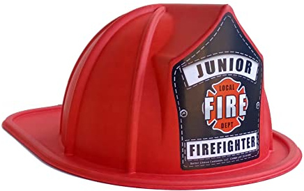 Better Choice Costumes, LLC NOT PLASTIC, Molded Paper Children's Firefighter Hat, Party Supply, Fire Hat Costume Accessory (1)