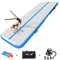 AKSPORT Air Matte Track Tumbling Matte,3/4/5/6m Aufblasbar Gymnastikmatte Turnmatte Tumbling Matten 10/20cm hoch mit Luftpumpe für Zuhause/Taumel/Turnhalle/Ausbildung/Cheerleading