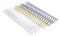 RAYSON Spirale reliure métalliques, Capacité de reliure 60 feuilles, 11,1mm, 34 anneaux, A4, Pas de 3:1, Multicolore, Paquet de 100