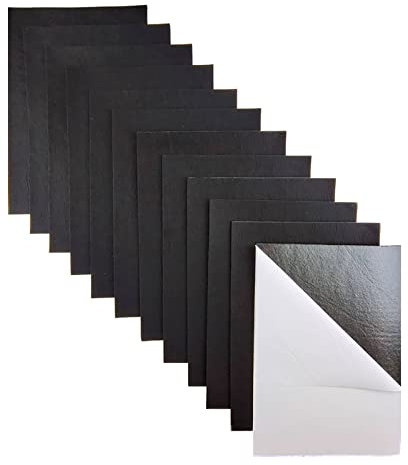 Jtnohx Filz Selbstklebend, 11 Stück Filzkleber, 20x30cm Farbe Filzstoff zum Basteln, Selbstklebende Filzblätter für Schmuckkästchen (Schwarz)