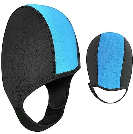 Gorros de natación para mujer | Traje de neopreno con capucha de buceo de 2.5 mm | Gorro de natación profesional, gorro de natación impermeable para adultos, buceo, esnórquel, surf Geteawily